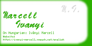 marcell ivanyi business card