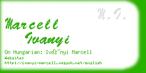 marcell ivanyi business card